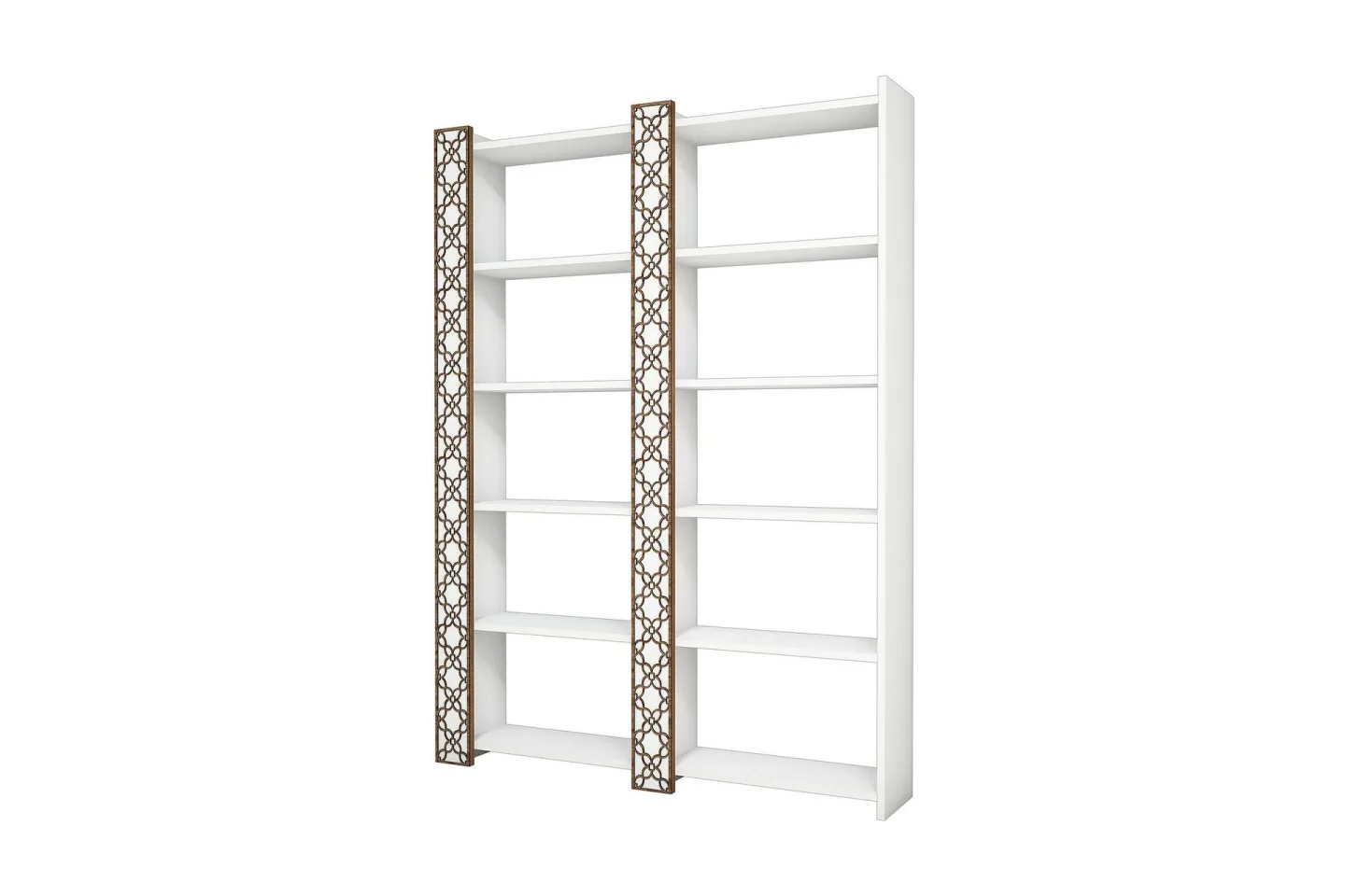 Hovdane Bokhylla 124 cm - Vit