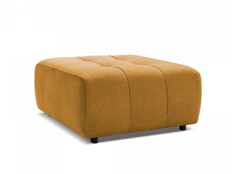 Hocker BOBOCHIC ARSENE 100x100x45cm samt gelb