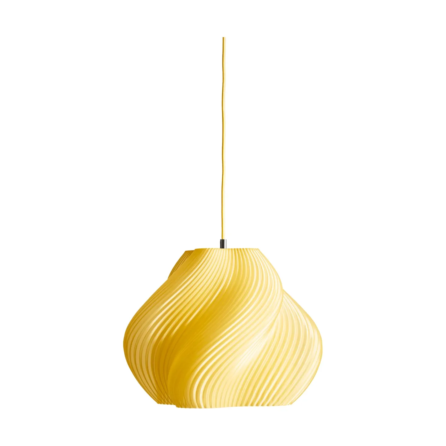 Crème Atelier Soft Serve Pendelleuchte Limoncello sorbet-chrome, 03, 30 cm