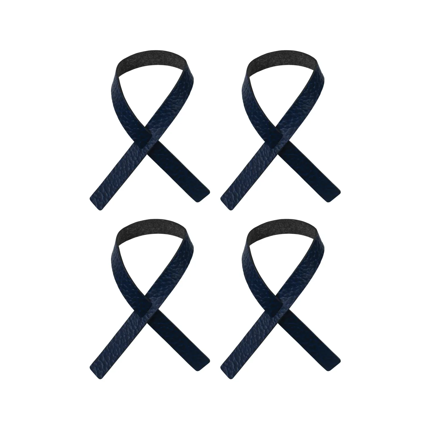 LIND DNA Loop servettring 4-pack Marinblå