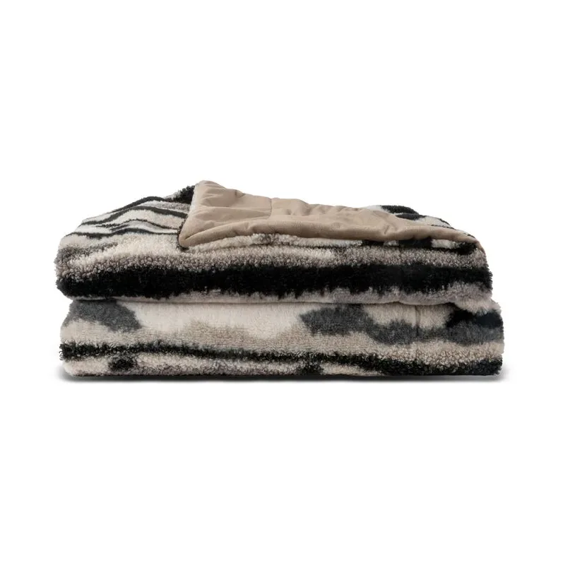 Sagaform Alba Plaid 130x170 cm Grau-Schwarz-Weiß
