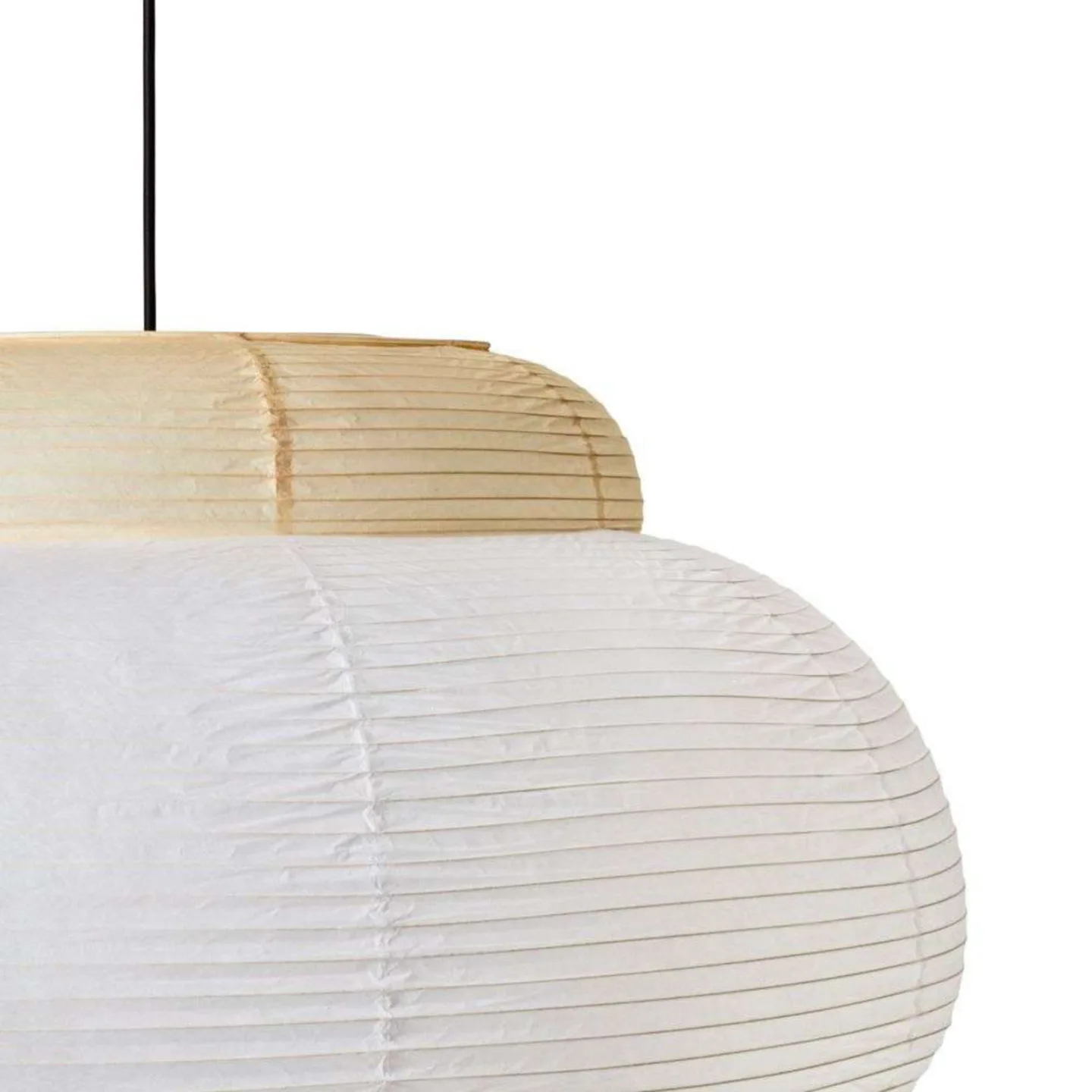 Papier Single Pendelleuchte Ø80 Soft Yellow - Made By Hand - Esszimmer - Papier / Karton