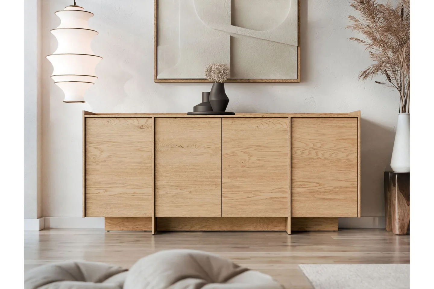 Bellia Skänk 200x38 cm - Brun/Vit