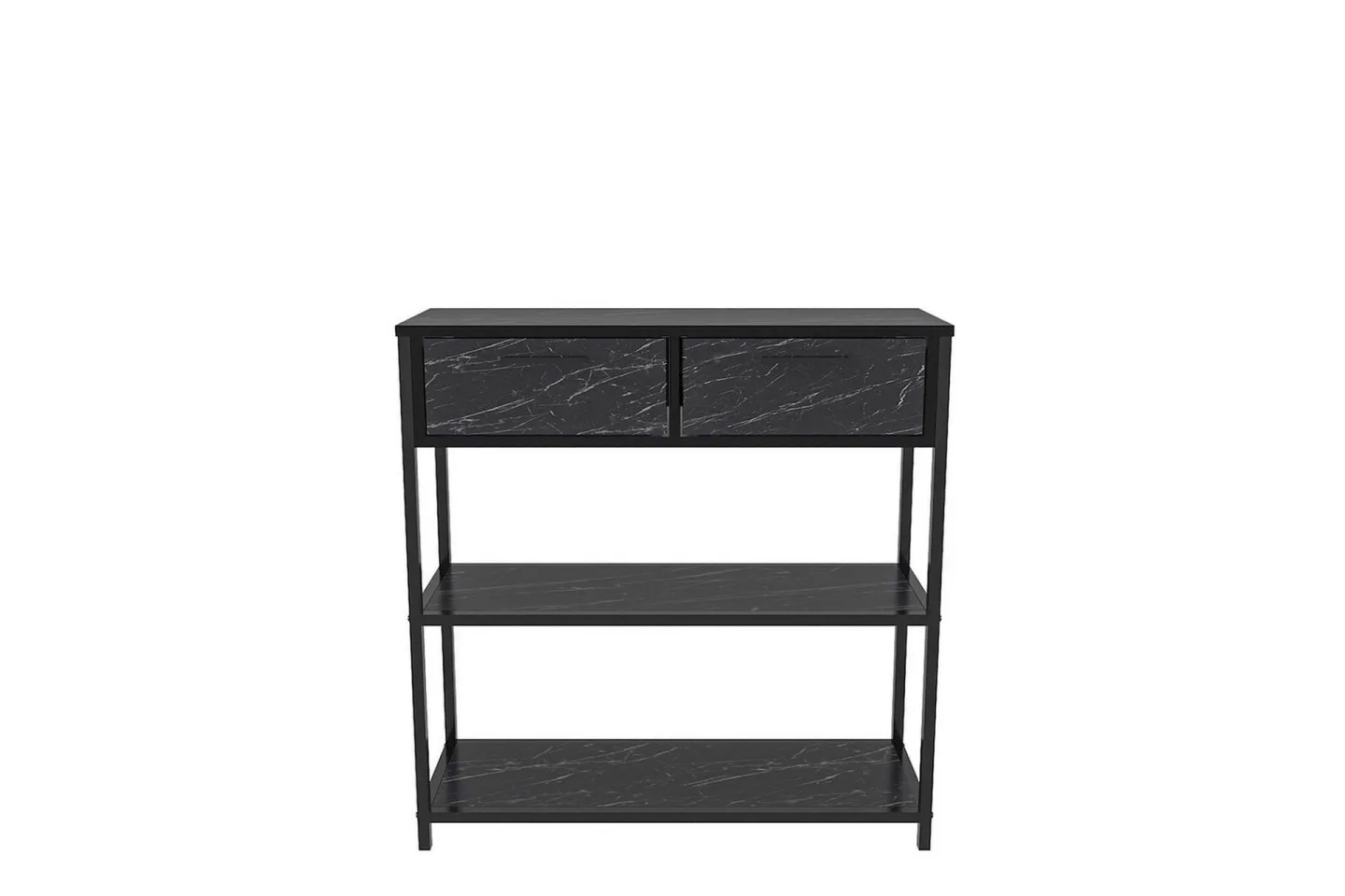Fynlor Byrå 90 cm - Svart/Vit
