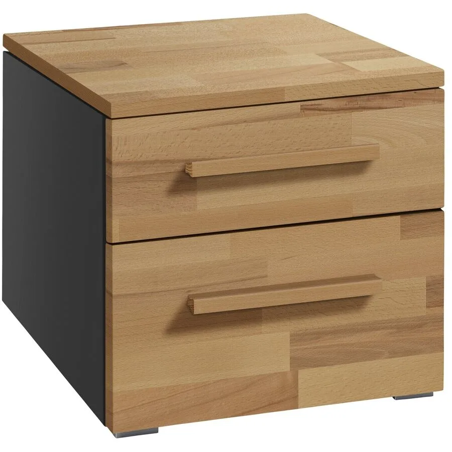 Hasena Nachttisch Arrabella Kernbuche Holz, MDF Massivholz B 45 H 41 cm