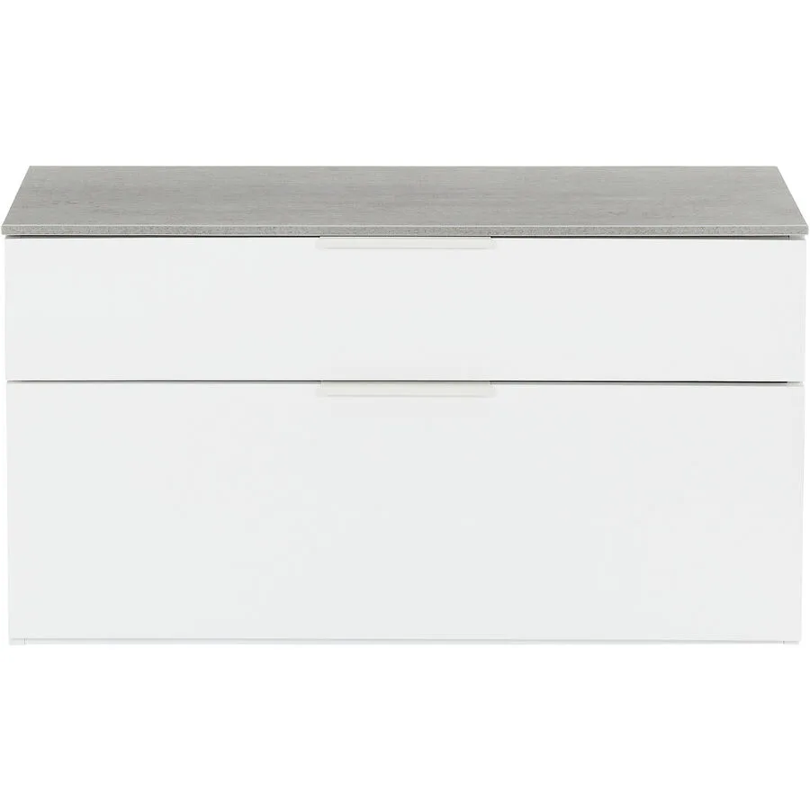 Schuhbank Verna hochglanzweiss Holzwerkstoff B 90 H 50 cm