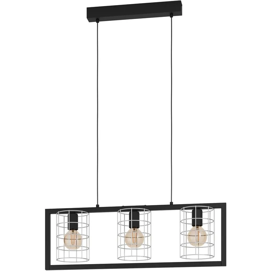 Eglo Pendellampe Jubily Schwarz Stahl 14.5 cm 77 cm
