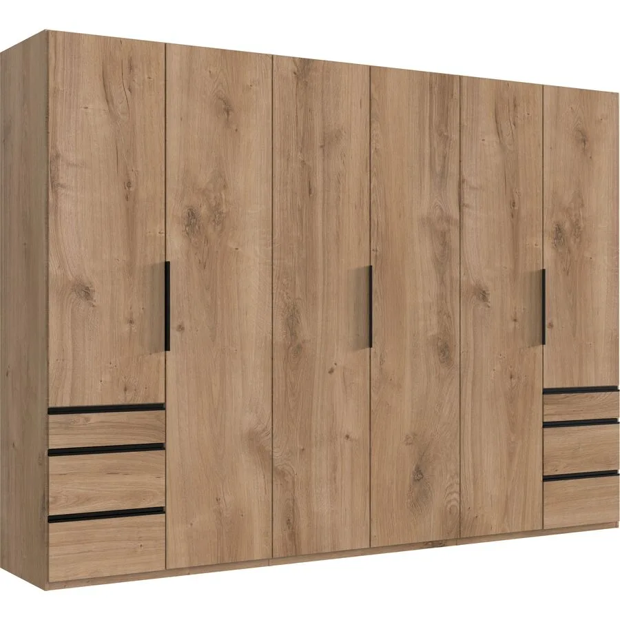 Kleiderschrank Sanko Plankeneiche Holzwerkstoff B 300 cm