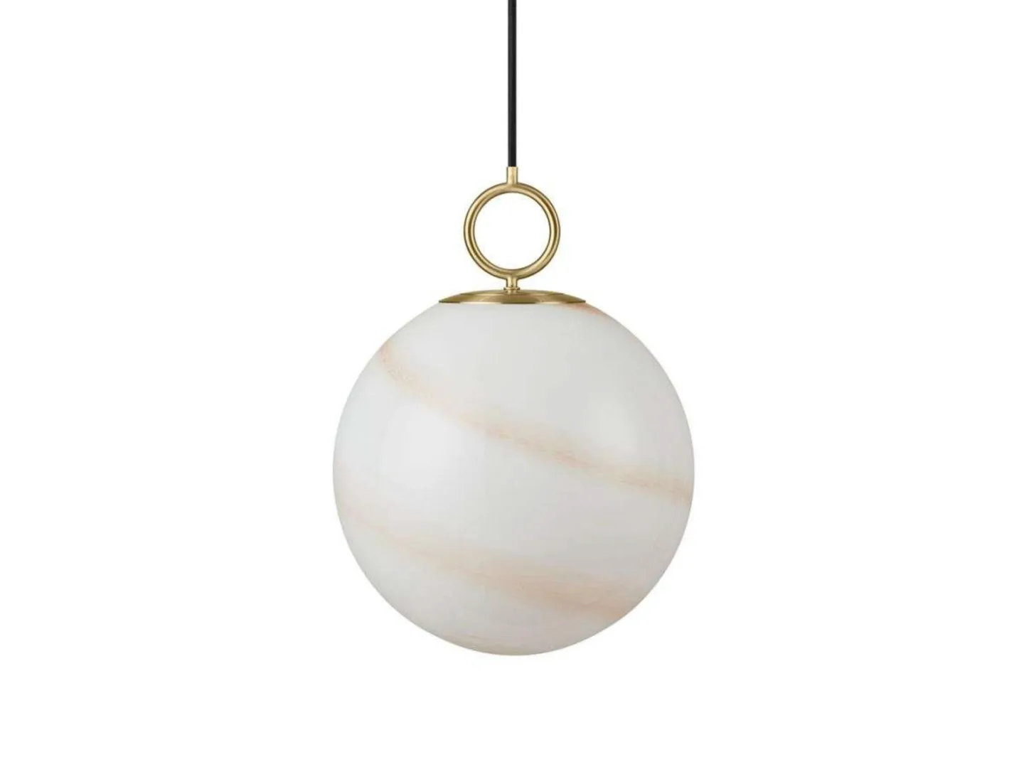 Stockholm Pendelleuchte Ø30 Marble Brown - Halo Design - Wohnzimmer - Glas