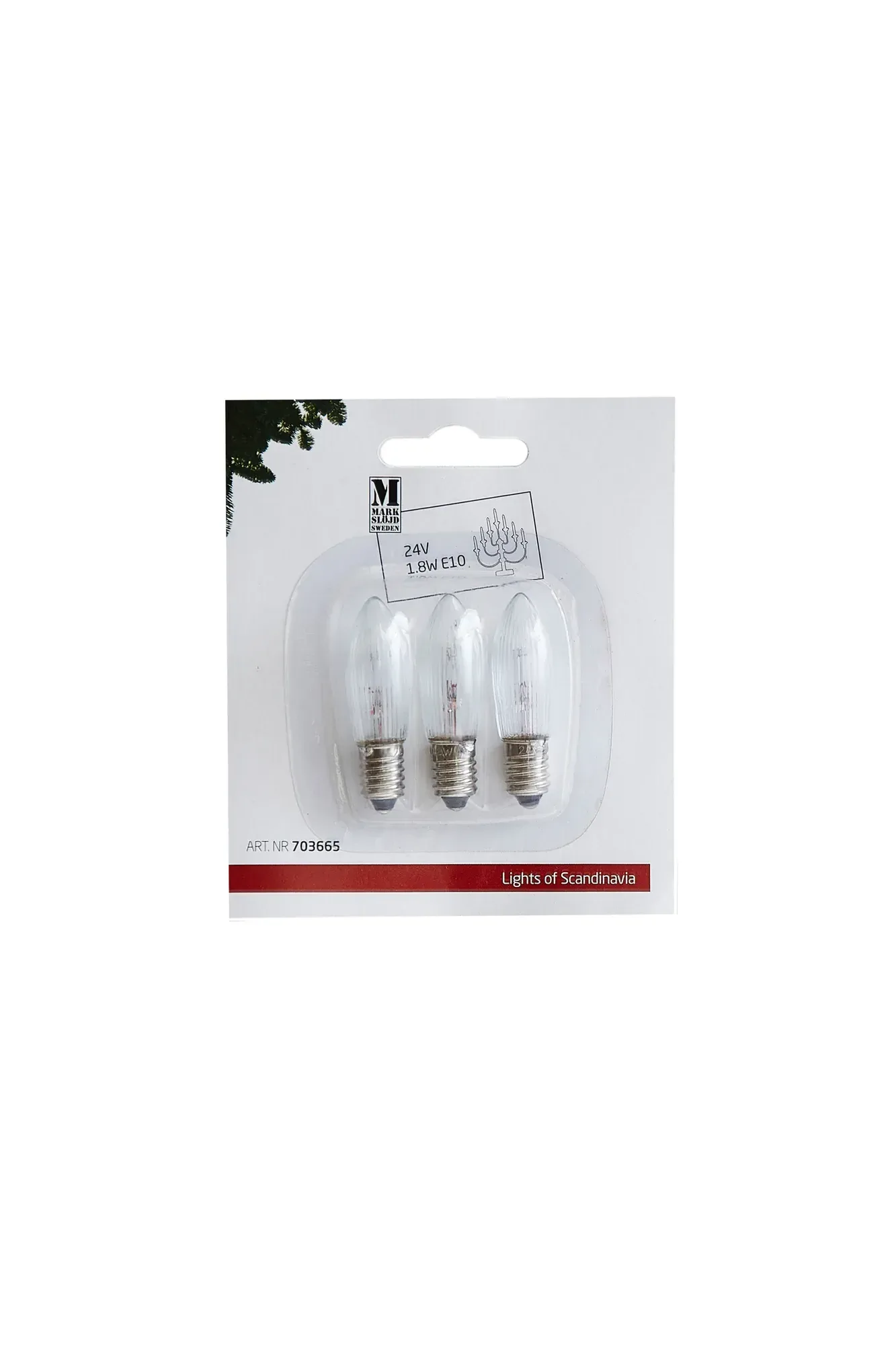 Ersatzlampe E10 24V 1,8W 3-pack