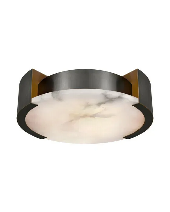 Melange Large Flush Mount Lamp Bronze
