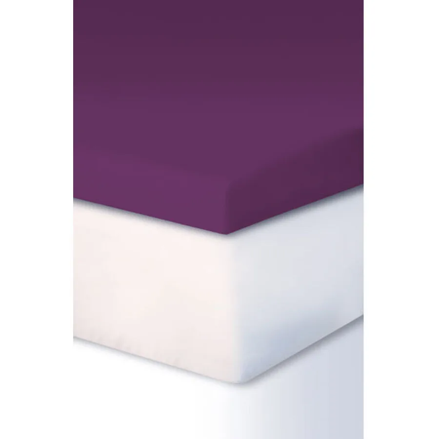 Living Home Fixleintuch Leira blackberry Baumwolle/Kunstfaser 160 x 220 cm - Material: 97% Baumwolle, 3% Elasthan