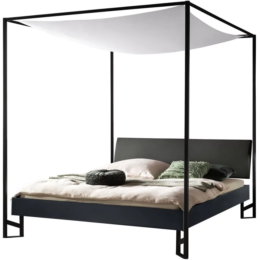 Hasena Himmelbett Migos anthrazit MDF 160 x 200 cm