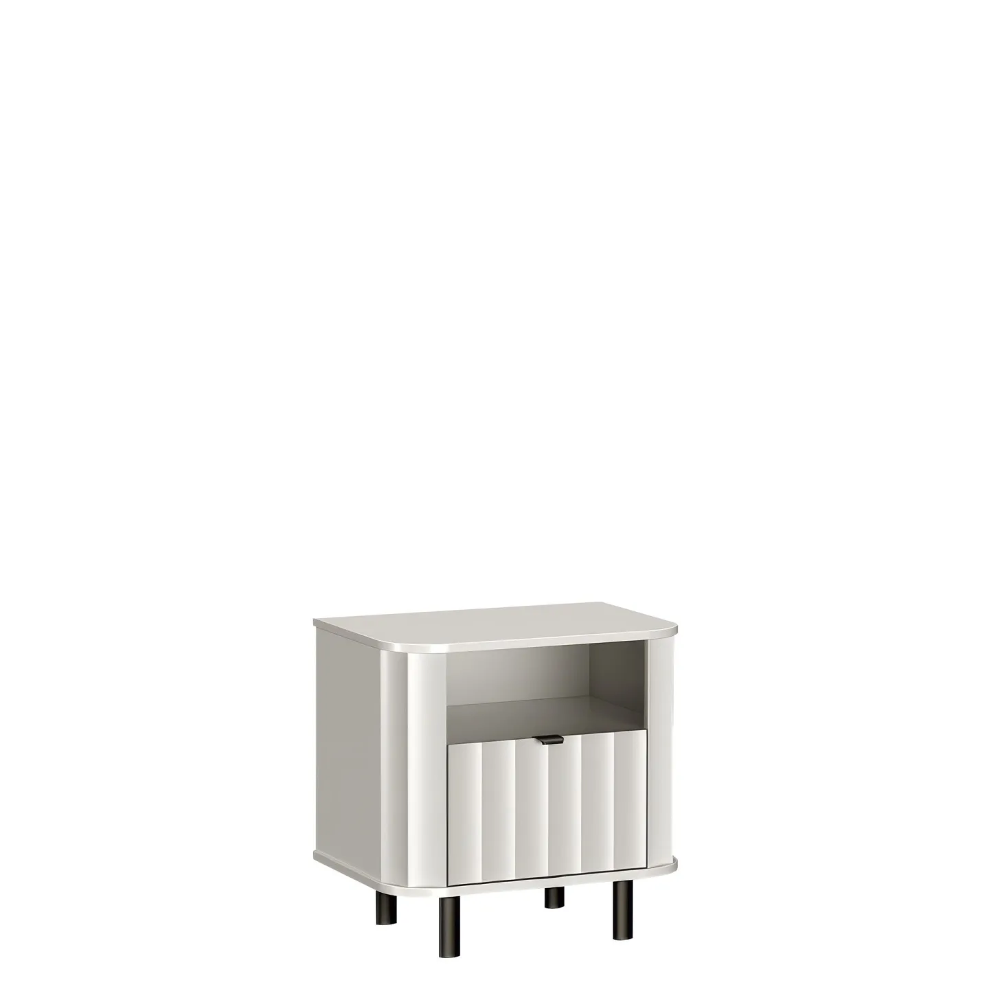 Joriel Sängbord 59 cm - Vit|svart