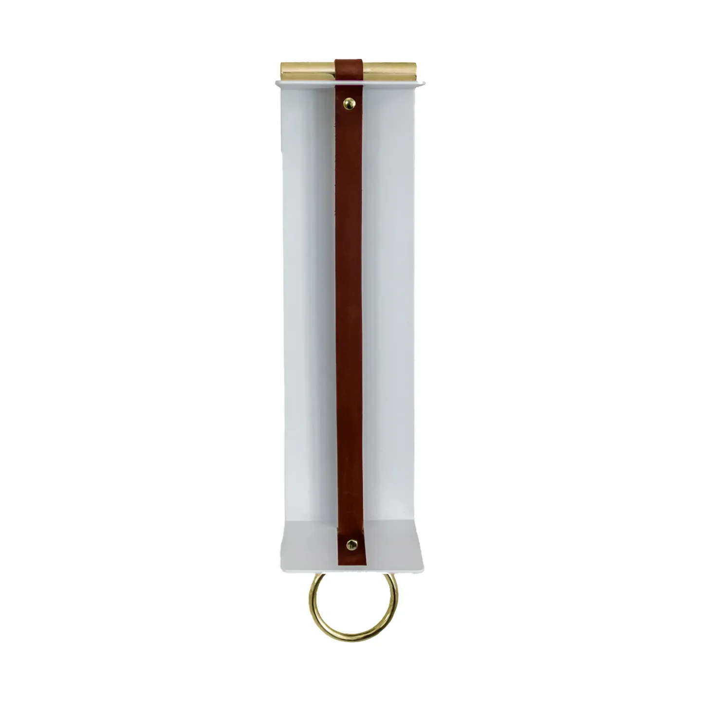 KLONG Strapp Wandregal 10x33 cm Weiß