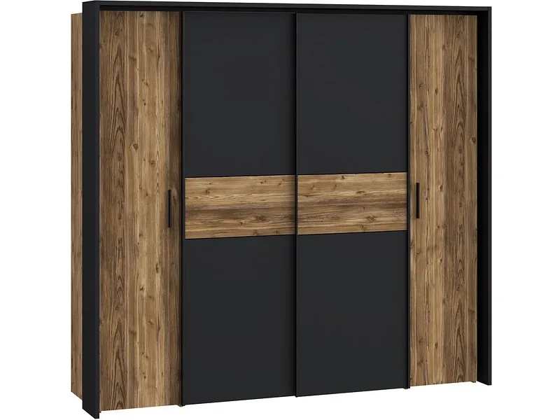 Schrank mit beiden Türarten VERNAZZA holz 2 Türen