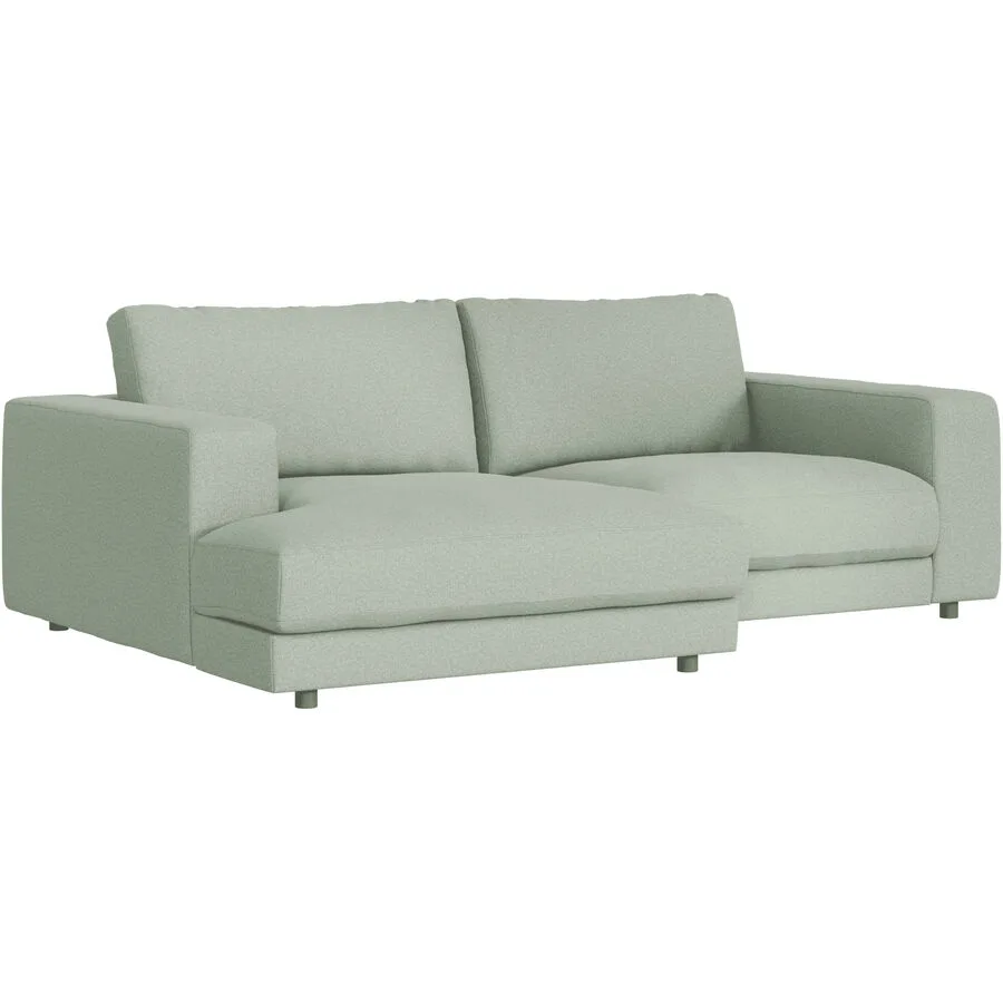 Ecksofa Ava Links Bezug: 100% Polyester mint B 240 T 170 cm - Möbel Konfigurator: Traummöbel individuell zusammenstellen