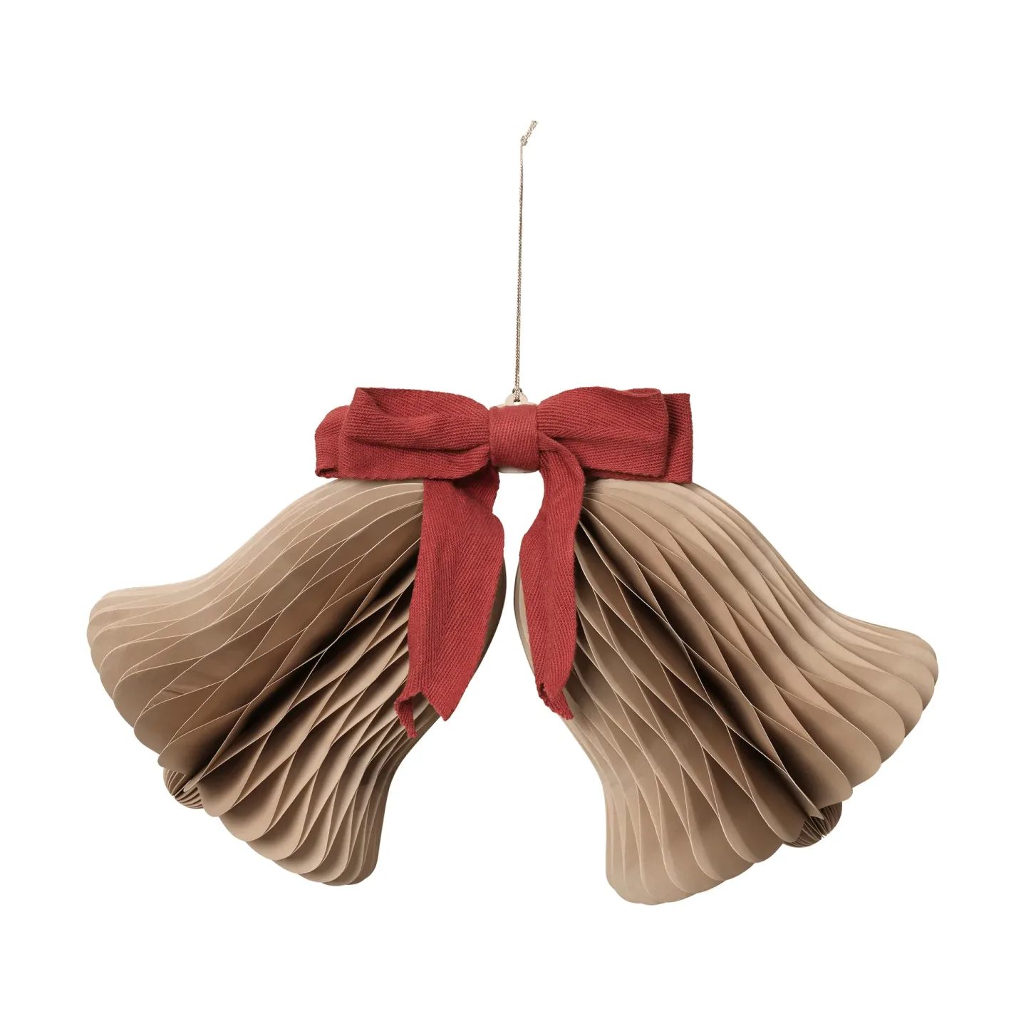 Broste Copenhagen Chime bjällra julupphäng Natural Brown-Red