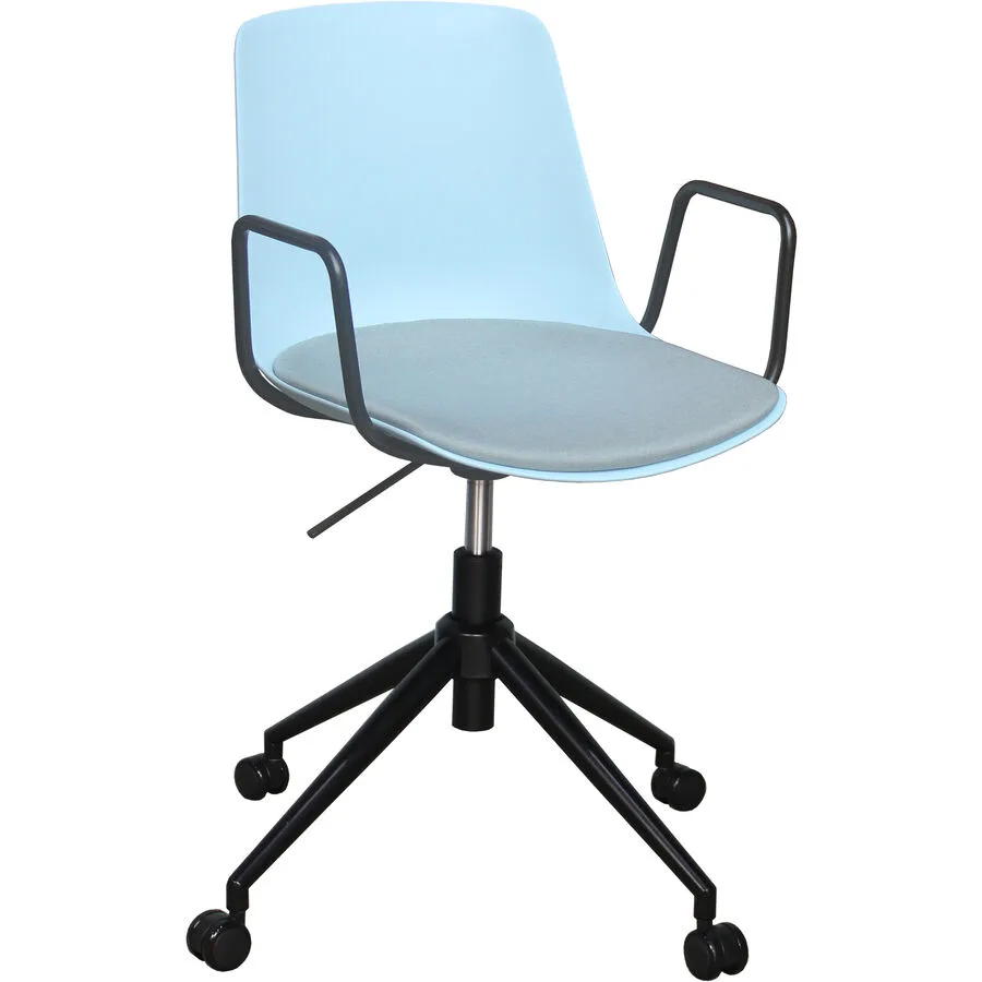 Bürostuhl Livio blau Polypropylen H 82.5 cm