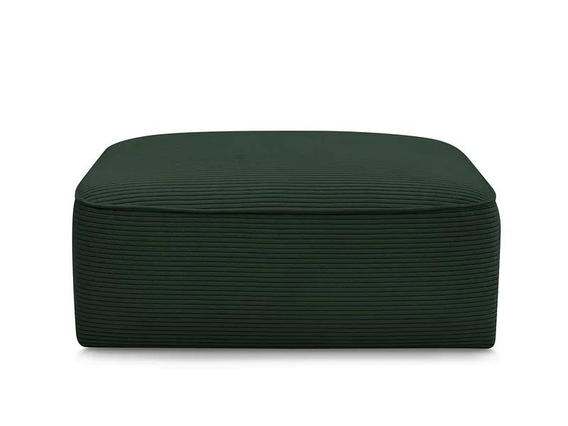 Hocker BOBOCHIC LEOPOLD 90x96x42cm cord-stoff dunkelgrün