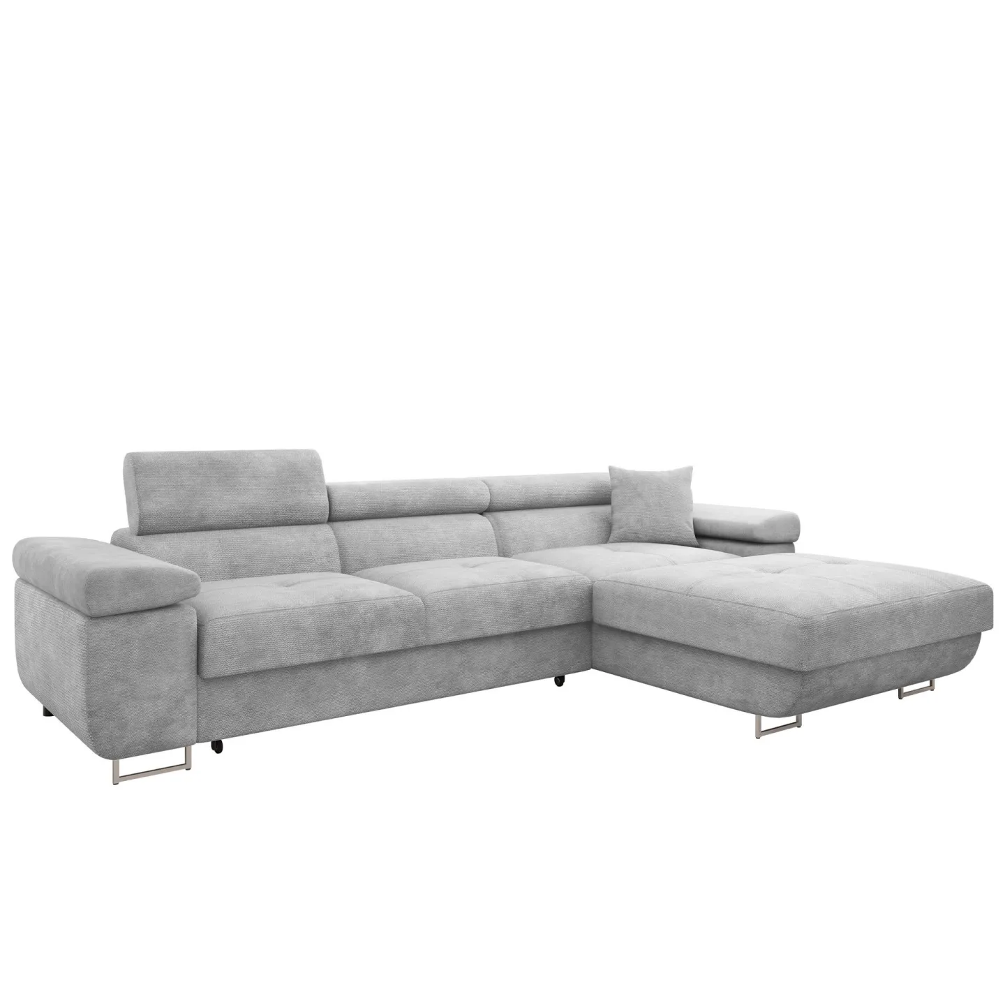 Gabina 3-sits Bäddsoffa med divan - grå