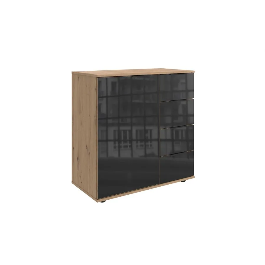 Kommode Metac Eiche Nachbildung Holzwerkstoff B 81 H 83 cm