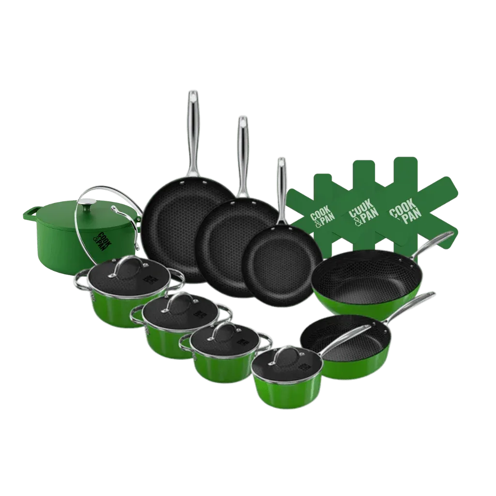 Go Green Honey Topfset und Pfannenset 9-teilig