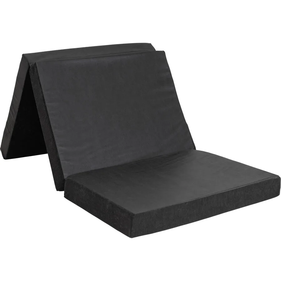 Klappmatratze Teo schwarz Schaumstoff, Mikrofaser Bezug 80 x 195 cm H3 - Mittel