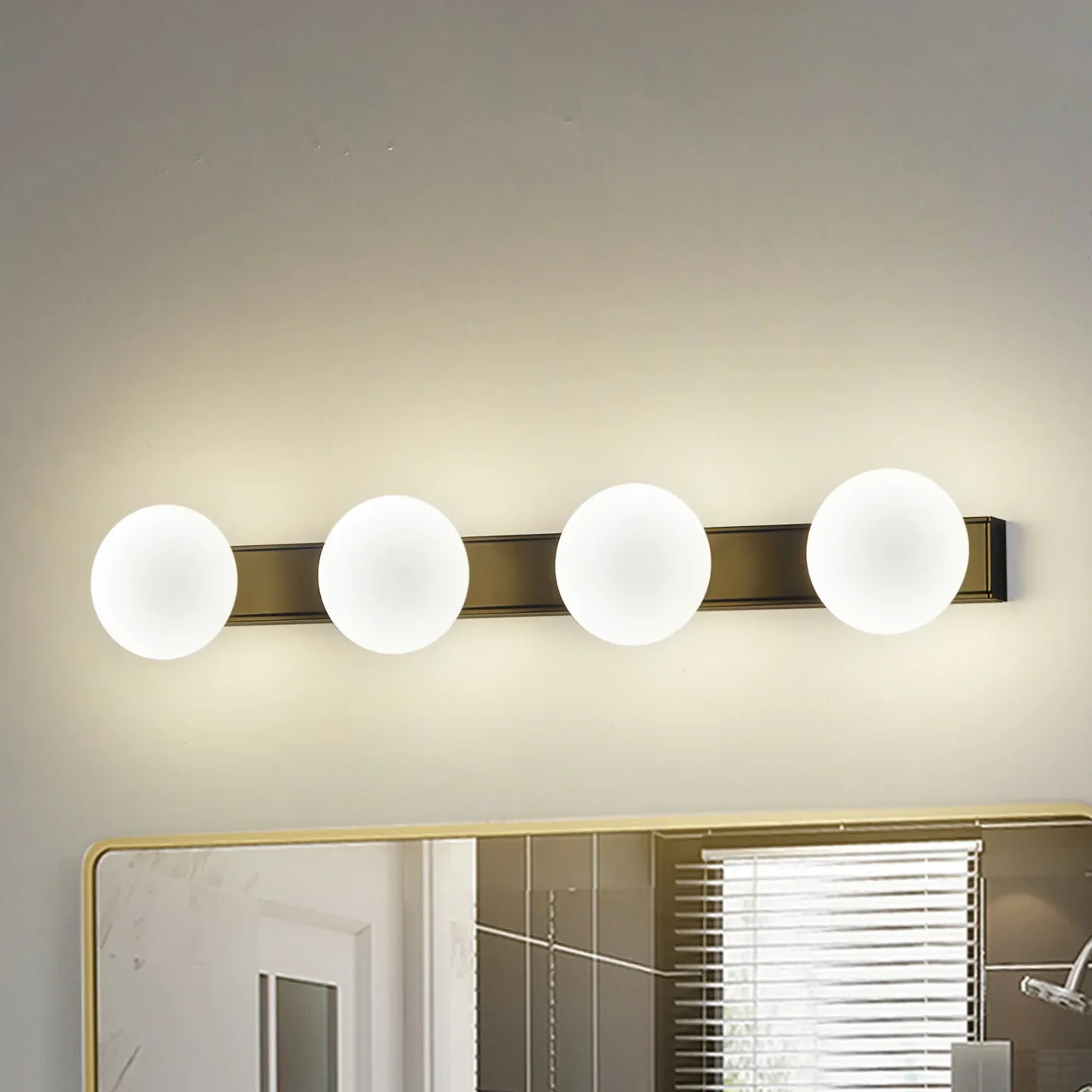 Myrra LED Vägglampa IP44 Svart/Vit - Lucande - Badrum - Modern - Aluminium - Med flera ljuskällor