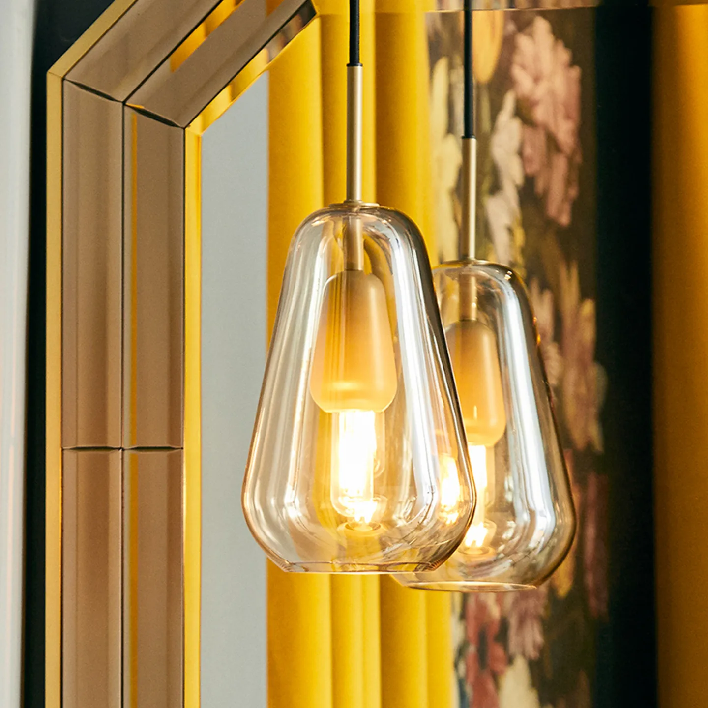Anoli 1 Pendelleuchte Small Nordic Gold/Gold - Nuura Nuura Aps - Wohnzimmer - Design - Glas - Einflammig