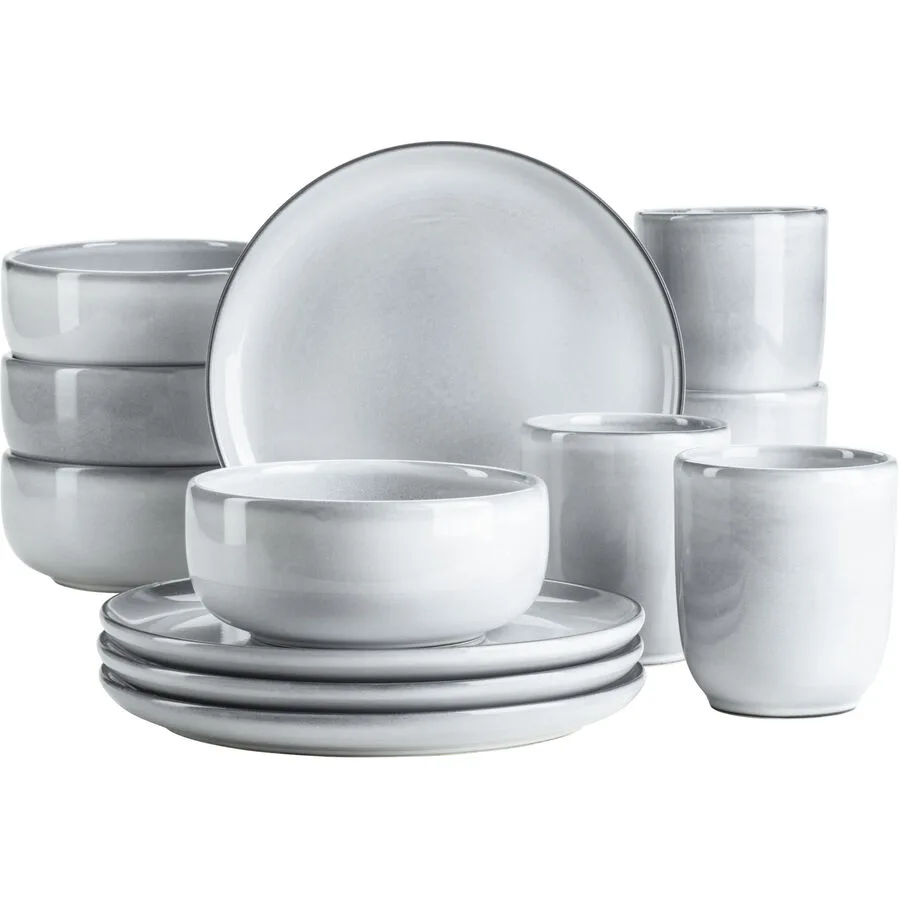 MÄSER Frühstücks-Set Livio Blau Steinzeug