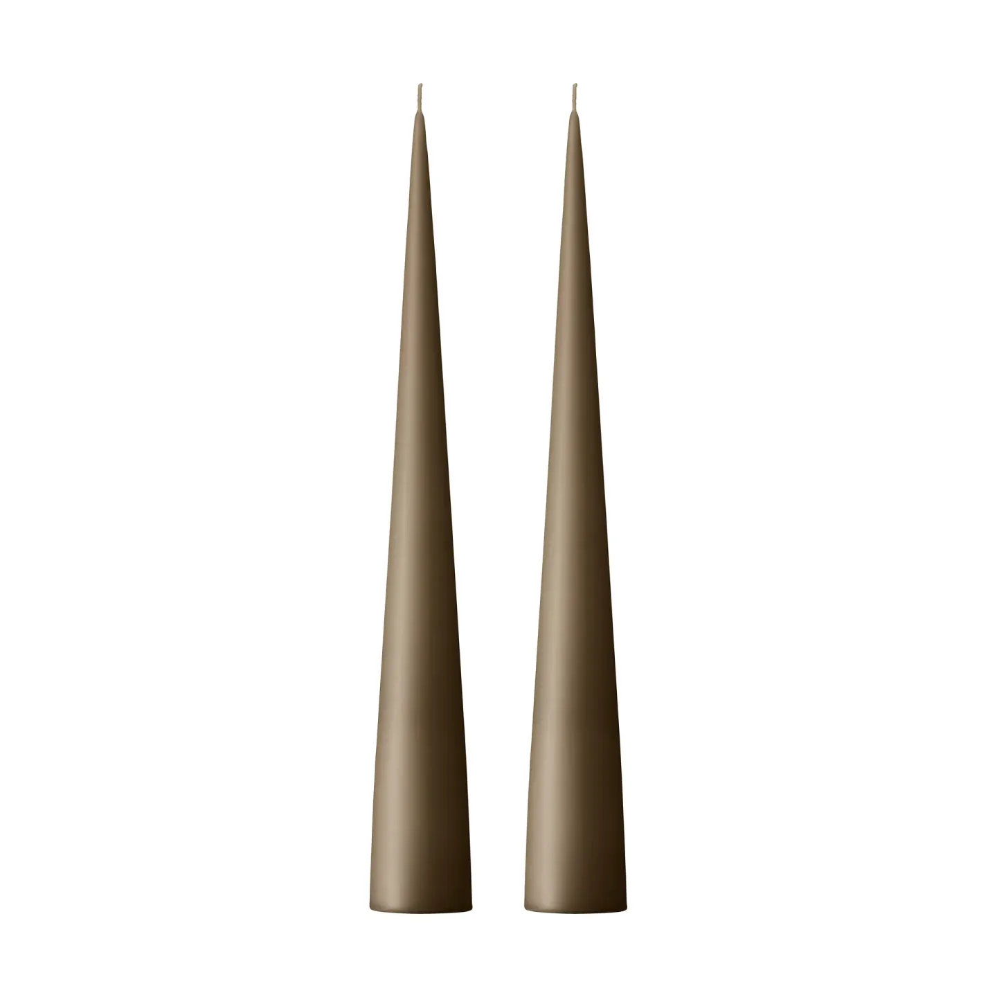 ester & erik ester & erik Kegelkerze 37cm 2er Pack matt Caviar 77