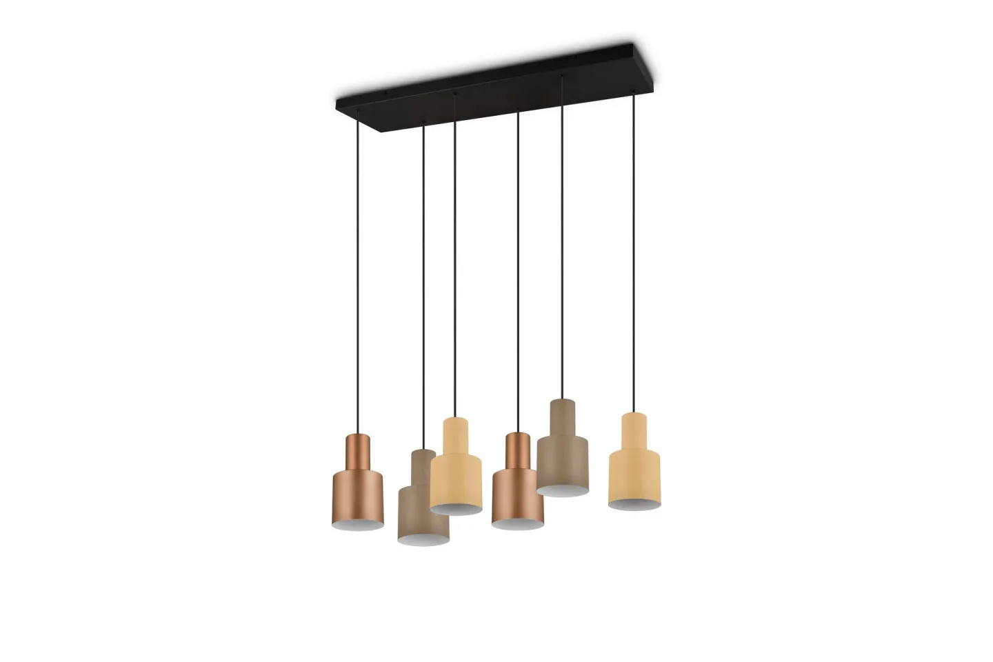 Agudo Taklampa 6L E27 flerfärgad - Flerfärgad