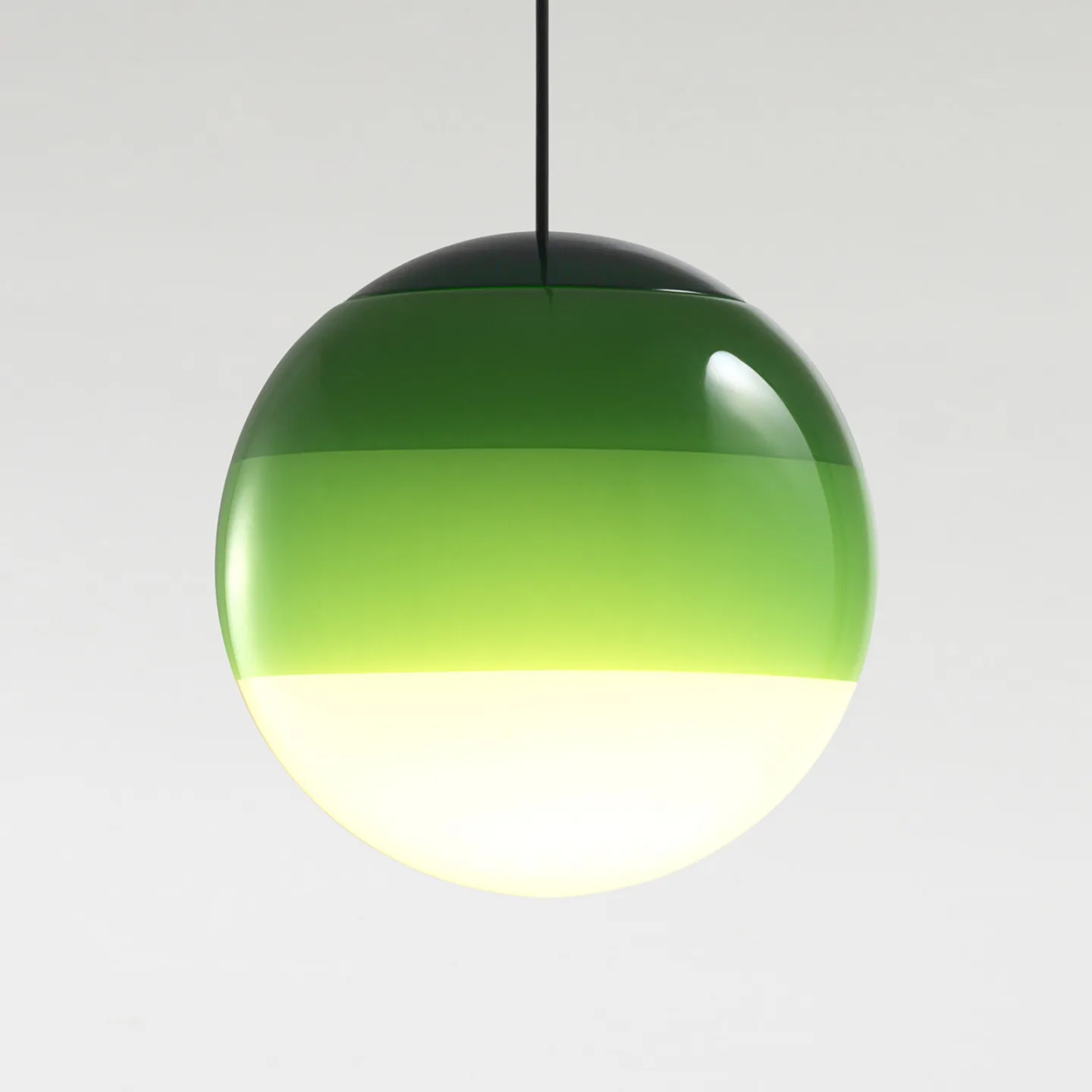Dipping Light LED-Hängelampe Ø 20 cm grün - MARSET - Wohnzimmer - Design - Glas - Kugel