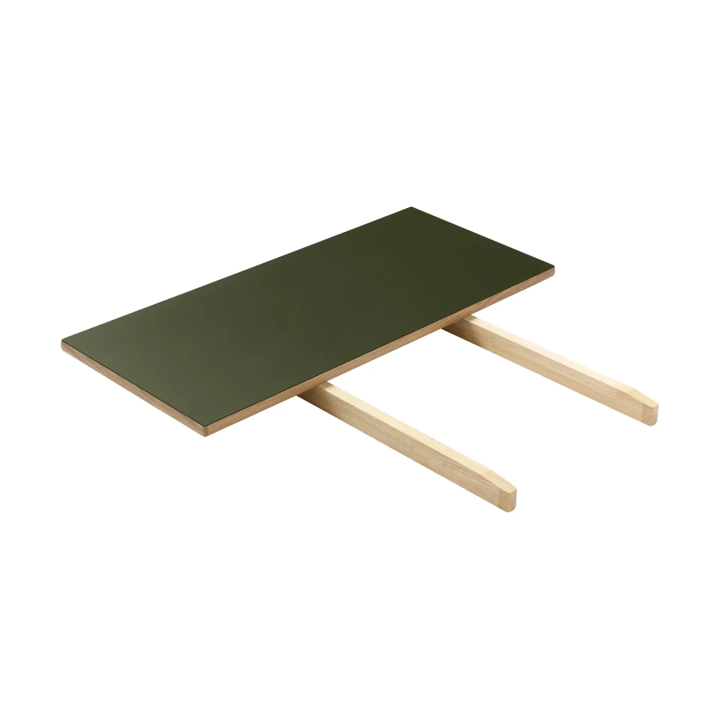 FDB Møbler C35L Einlegeplatte 82x37 cm Olive linoleum-oak nature waterbased laquer