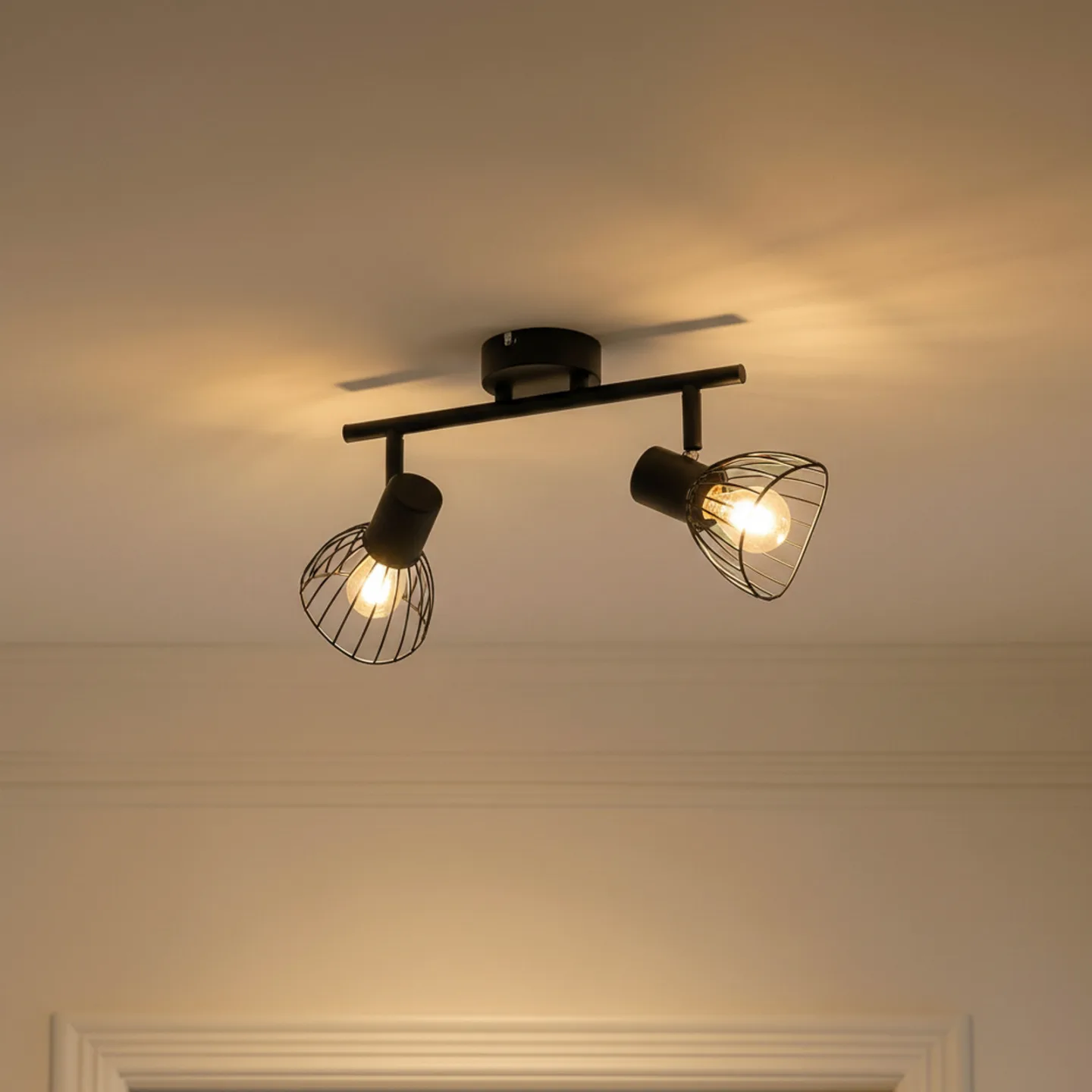 Piena 2 Deckenleuchte Schwarz - Lindby - Esszimmer - Modern - Metall - Mehrflammig