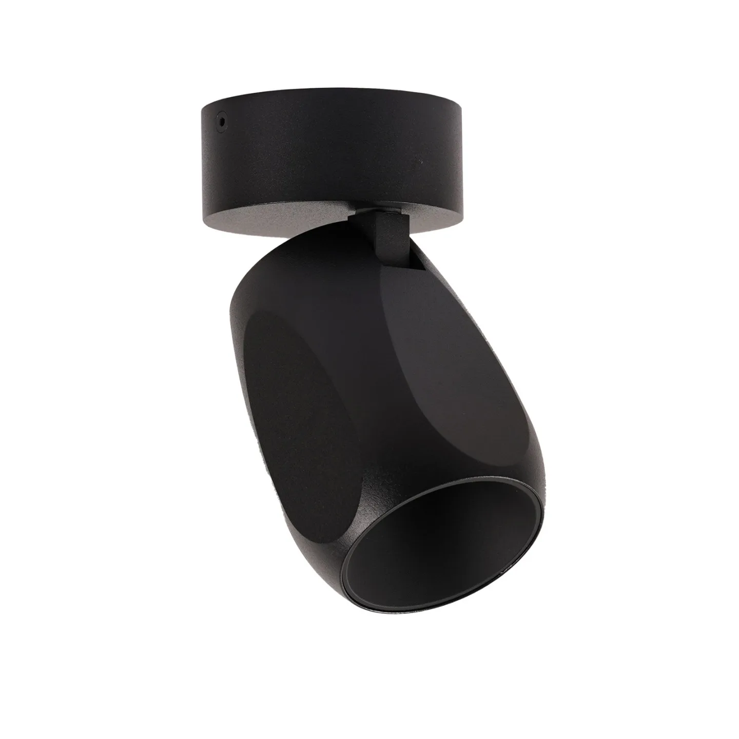 Facet W70 LED-Deckenlampe, schwarz, Metall, Ø 7cm - Antidark Facet W 70 - Flurbereich - Modern - Einflammig