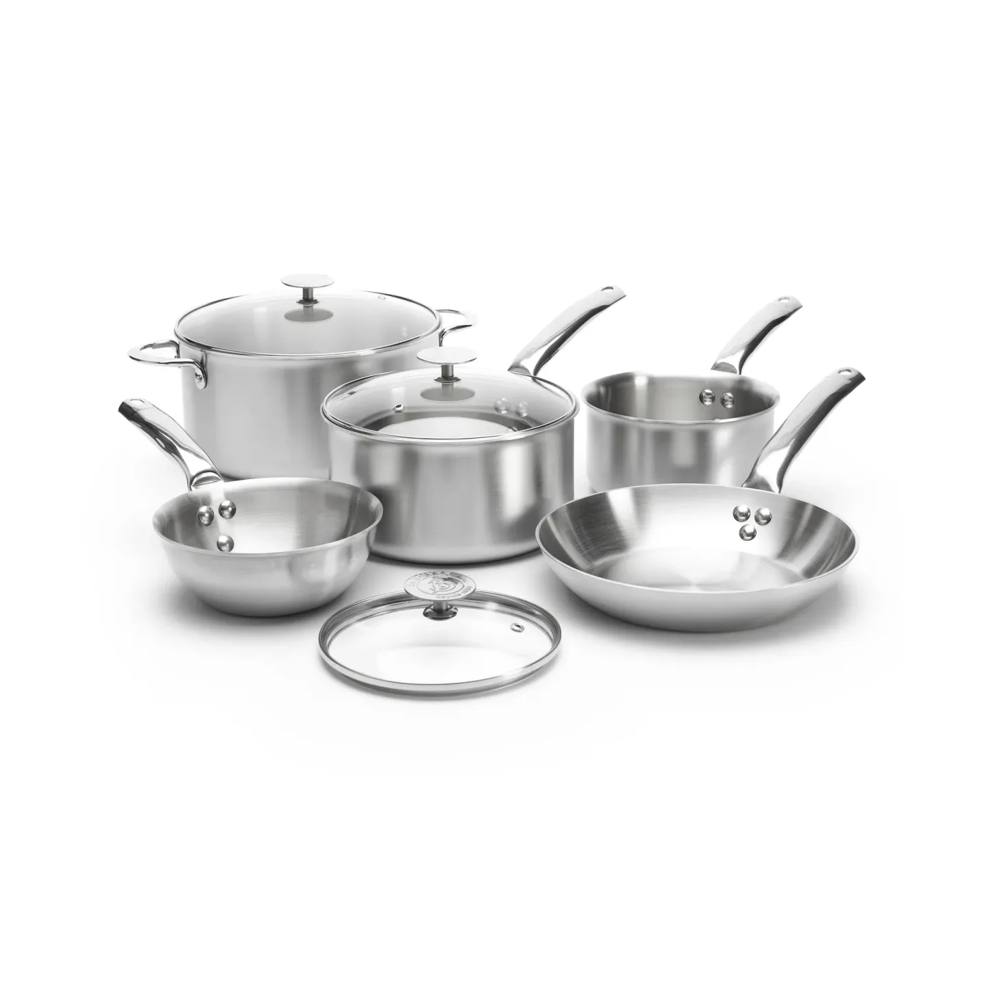 De Buyer de Buyer Alchimy Topfset mit Glasdeckel 8 Teile