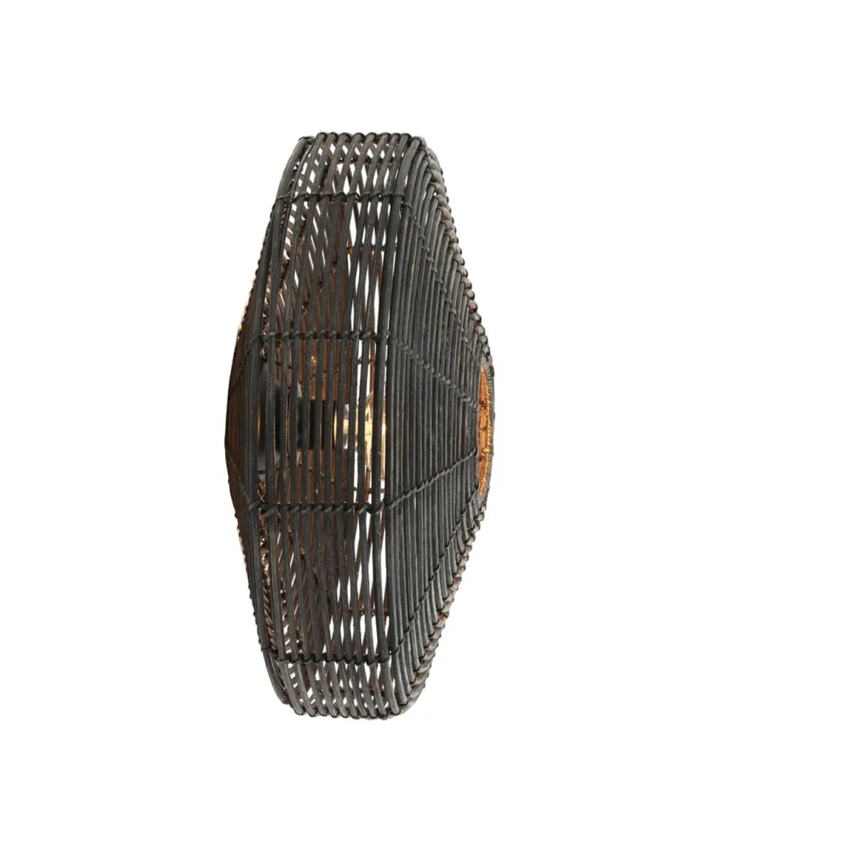 Light & Living - Mataka Ø50 - Vägglampa - Mörkbrun