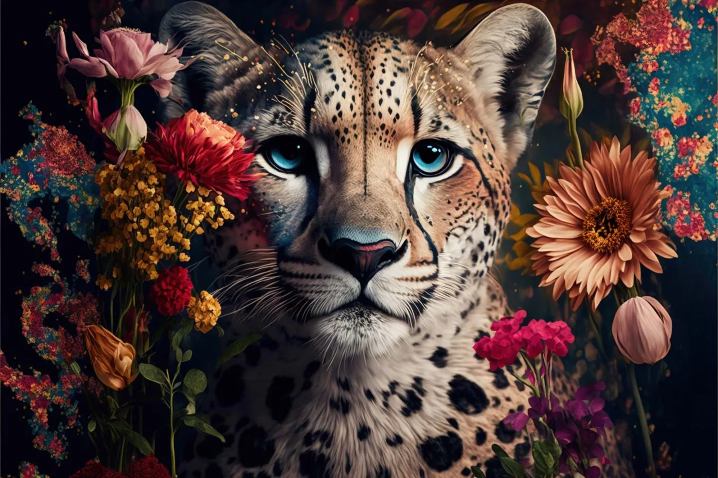 image LAND Canvas Leo Flowers | Schubiger Möbel