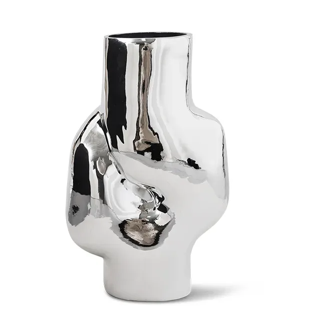HKliving Gleam Vase high Chrome