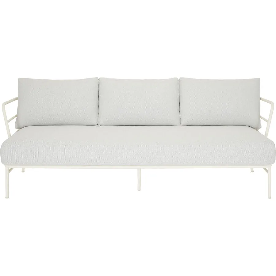 Gartenlounge Kohana Weiss Stahl T 77 H 70 cm