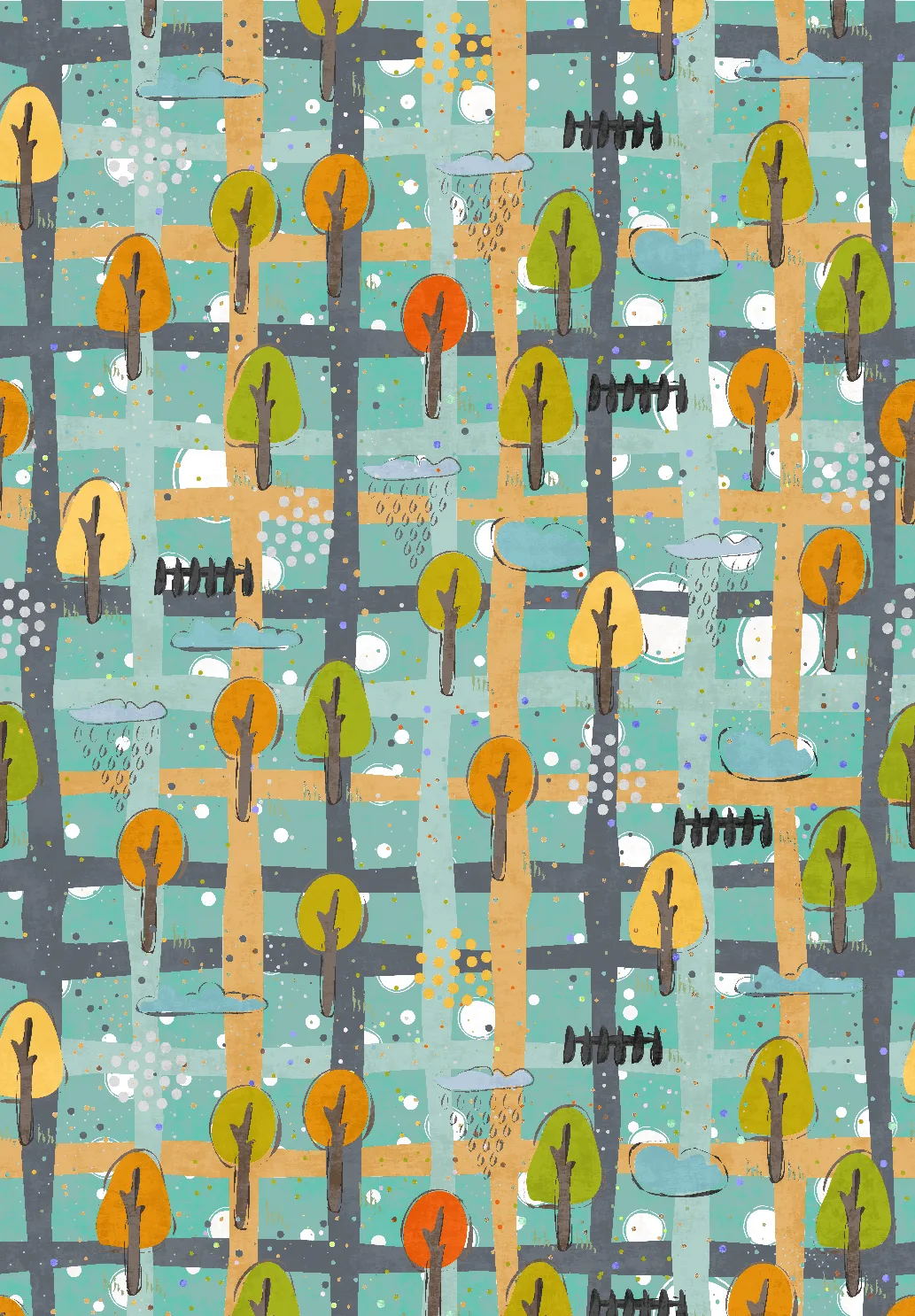 Barneteppe - Idalia (multi) (Størrelse: 200 x 280 cm)