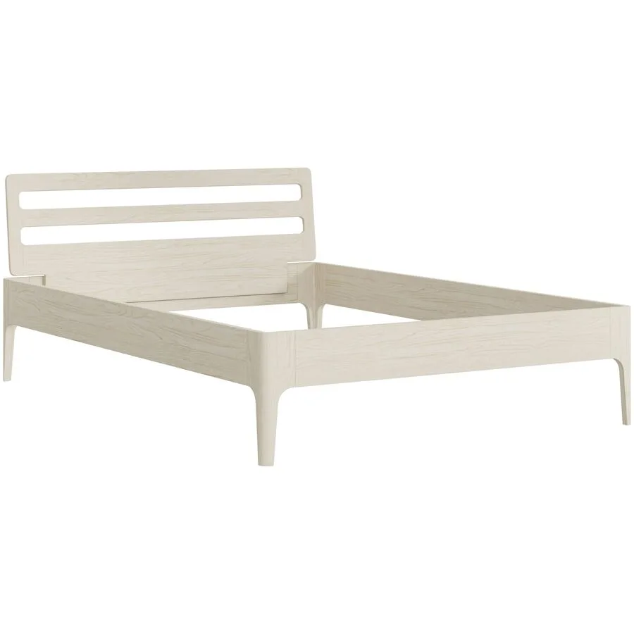 Bett Lund Asteiche Massivholz Massivholz 140 x 200 cm - Möbel Konfigurator: Traummöbel individuell zusammenstellen