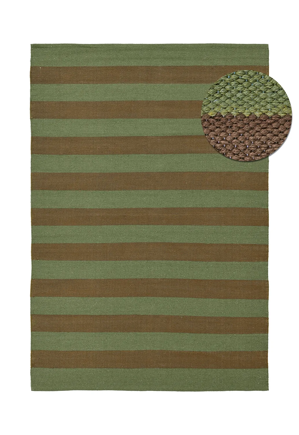 Bomullsteppe - Nilo (mosegrønn) (Størrelse: 80 x 150 cm)