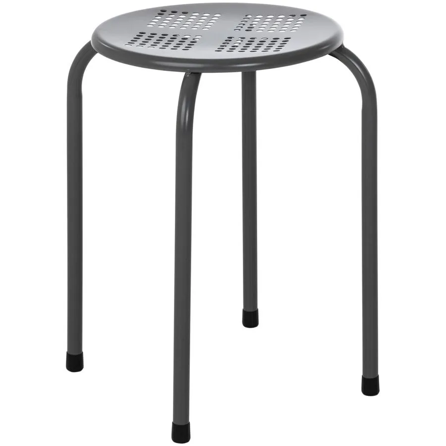 Hocker COCON Grau Metall B 29.5 cm H 44.5 cm