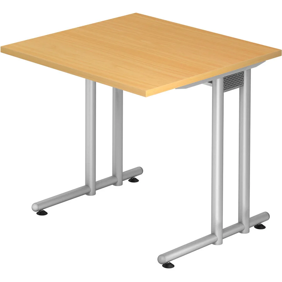 Schreibtisch Office buche Holzwerkstoff B 80 T 80 cm