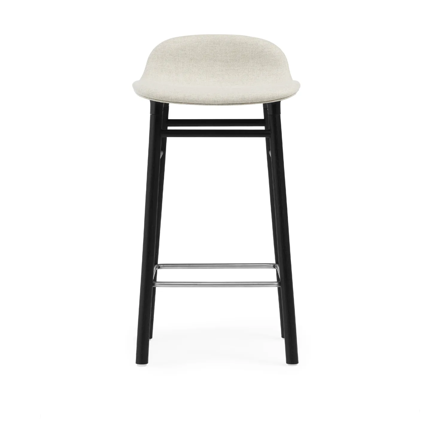 Normann Copenhagen - Form Barstool 65 cm Full Upholstery Black Oak Group 2 MLF20 - Barstolar - Simon Legald - Trä/Textilmaterial/Plast