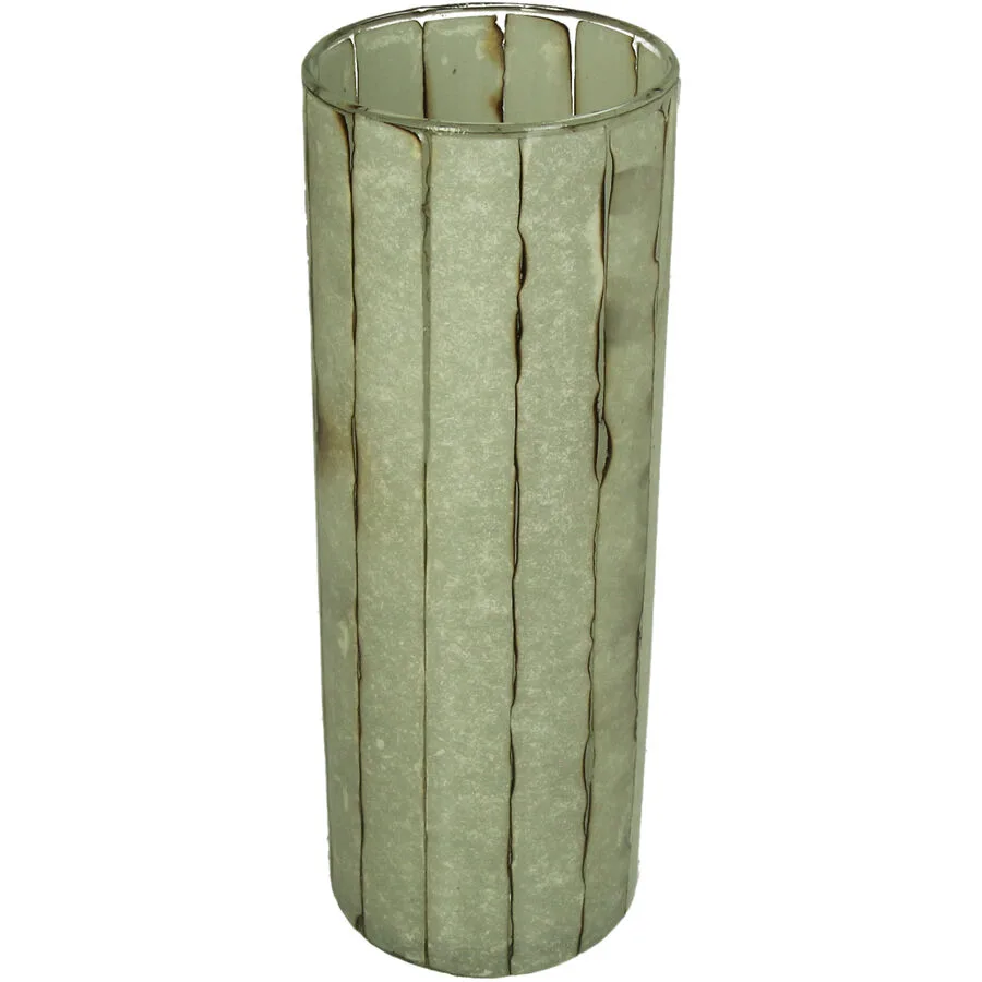 Vase Reduced Creme Glas D 10 H 13 cm