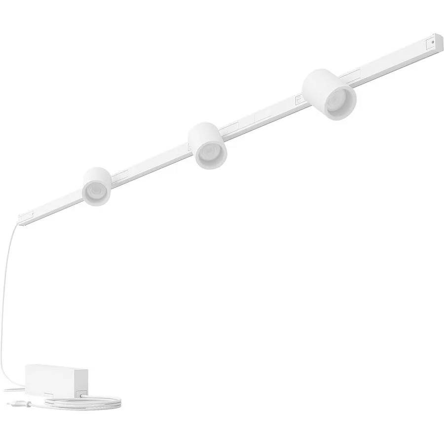 Spot Philips Hue Weiss Metall 150.4 cm - LED - Lichtfarbe: Extra warmweiss - Helles Neutralweiss - LED Energiesparlampen